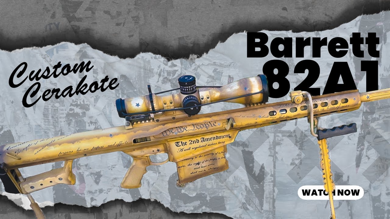Custom Barrett 82A1 | Carolina Firearm Coatings - YouTube
