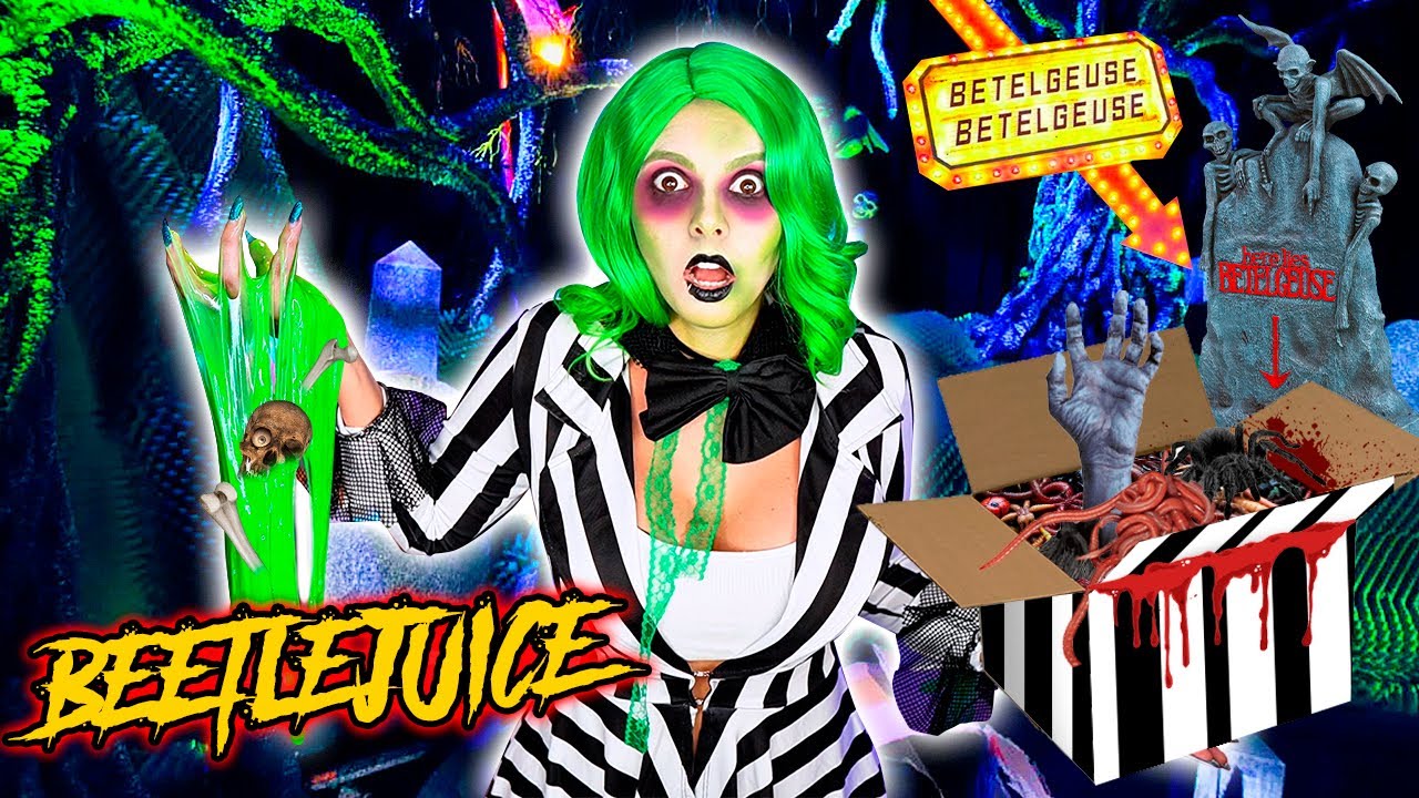 Abrí la CAJA SECRETA y MISTERIOSA de BEETLEJUICE 🪲🖤💜💀