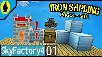 Minecraft Sky Factory 4 | Obtaining Iron Saplings! | Episode 1