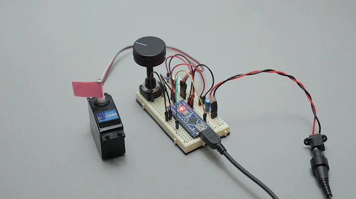 Controlling the position of a continuous servo with a potentiometer and arduino