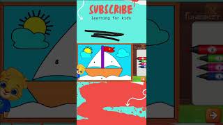 Celebrity Let's coloring a boat drawing colouring painting children toddlers very easy coloring for kids Wealth