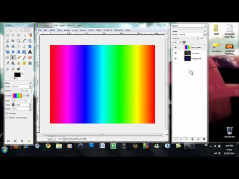 How to Create a Rippled Rainbow Effect in Gimp
