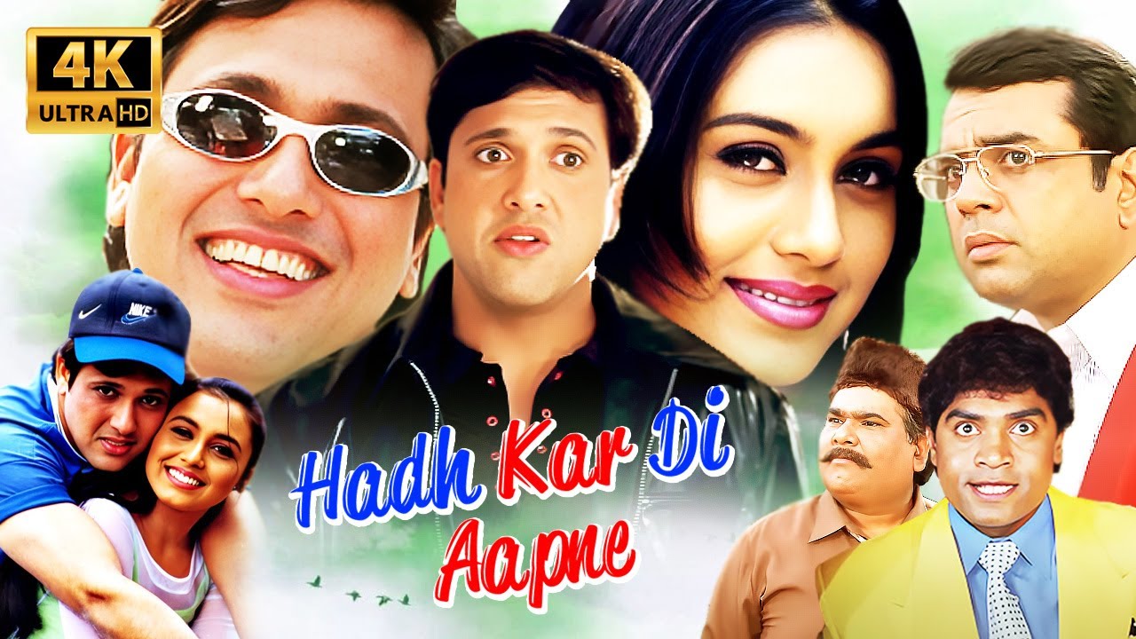 Govinda & Rani Mukerji Blockbuster Comedy | Hadh Kar Di Aapne (2000) Full Movie in 4K | Johnny Lever