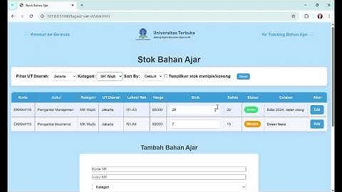 TUGAS 2 PEMROGRAMAN BERBASIS DATA || MEMBUAT TRACKING BAHAN AJAR DENGAN FRAMEWORK VUE.JS