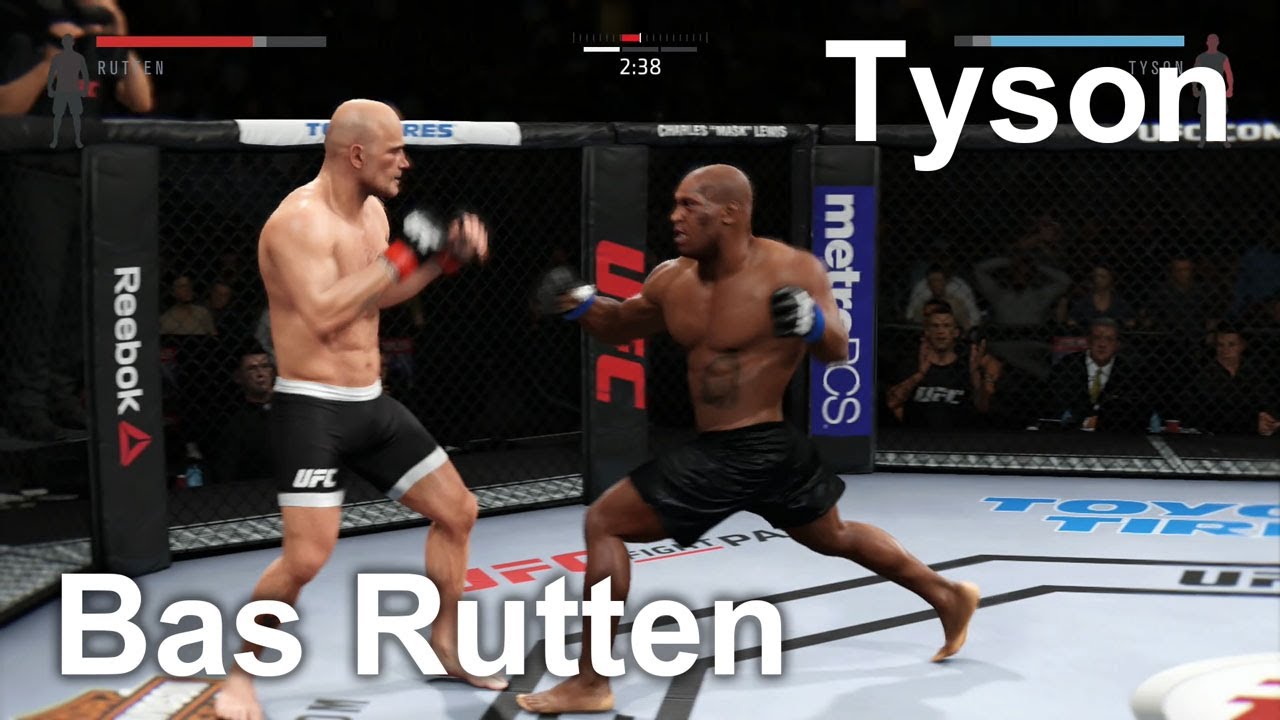 Bas Rutten バス・ルッテン vs. Tyson ( EA sports UFC 2 ) 男性総合格闘家 KO Knockout