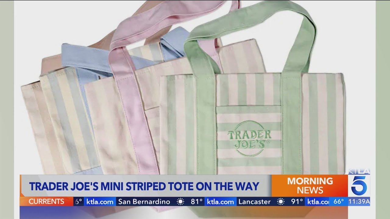 Trader Joe's releases new striped mini totes for summer; here's