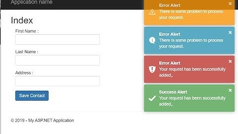 Jquery Notification popup using Toastr in MVC