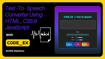 How to create a Text-To-Speech converter using HTML, CSS & JavaScript | #viralvideo #coding