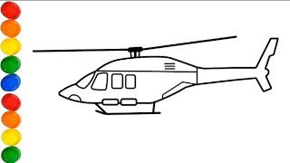 How To Draw A HELICOPTER || Easy Helicopter Drawing step by step