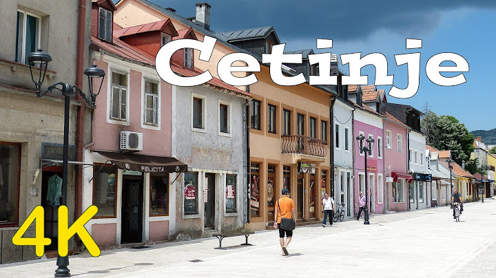 Cetinje Montenegro 4K Walking Tour 2024