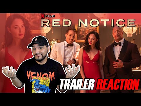 Red Notice (2021) Netflix Film *OFFICIAL TRAILER REACTION*