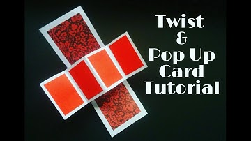 Twist & Pop Up Card Tutorial | Twist & Pop Up Card For Scrapbook