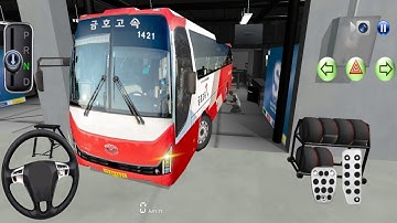 New Kumho Buslines bus Is Ready For Repairing - 3D Driving Class - Android Gameplay
