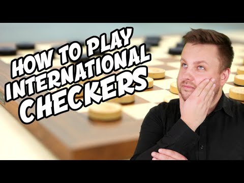 How To Play International Checkers ⚪️ Checkers Or Draughts? ⚫️ Beginner's Course Lesson 1