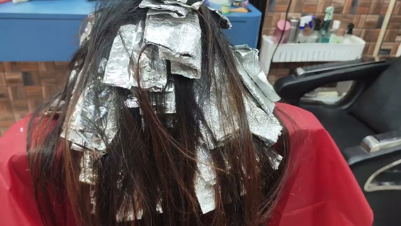 How to Hair Highlights golden highlights/Airtel highlights kaise karen/loreal hair colour/