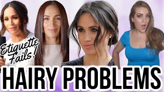 TENDRILS, MESSSY BUNS & HAIR ETIQUETTE Let's Talk Royal Hair #meghanmarkle #etiquette #hairstyle #up