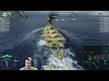 World of Warships - Hizen full build process in Dockyard + 1st match in it
