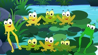 Fünf kleine frösche | Baby Reime | Kinderlieder | Nursery Rhymes | Five Little Frogs | Kids Rhymes