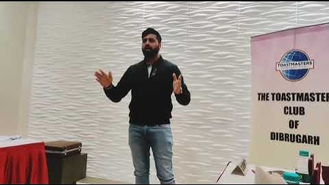 Beyond the Earth - L1P4 Speech by Toastmaster Abhishek Modi