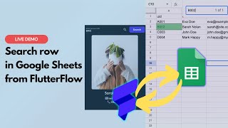 Search row in Google Sheets from FlutterFlow