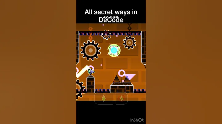 DeCode all secret ways/swag routes! #geometrydash #gd #shorts