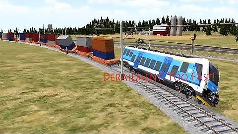 Train Sim Using Regio Panther Skoda 7Ev Double Stack In Mountain Pass Got Derailment