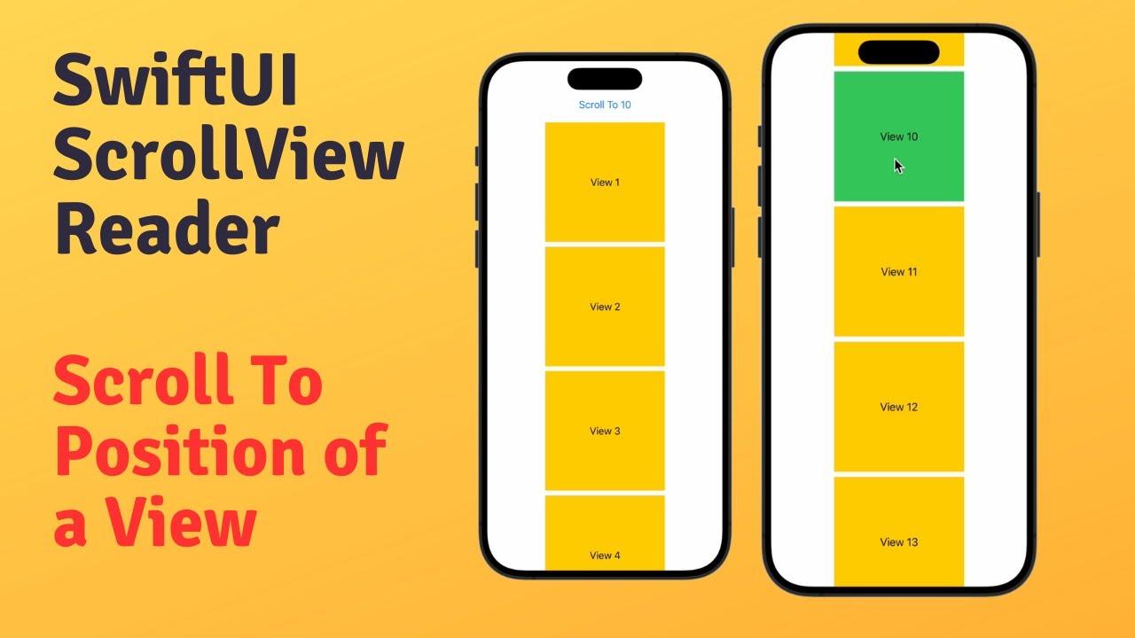 SwiftUI ScrollView scroll to position of a particular view using ScrollViewReader