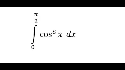 Calculus Help: Integral ∫ From 0 to (π/2) cos^8⁡x dx - Integration - Wallis Formula