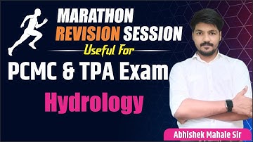 Marathon Revision Session | Hydrology Revision Session | PCMC | TPA | WCD | Abhishek Mahale