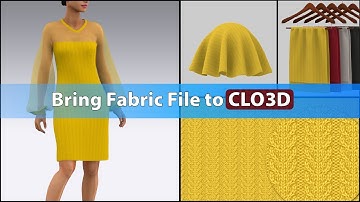 (Basic CLO 3D) How to Bring Fabric File into CLO 3D