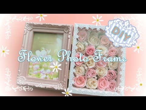 100均diy フォトフレーム付き フラワーボックスの作り方 Flower Box With Photo Frame Youtube