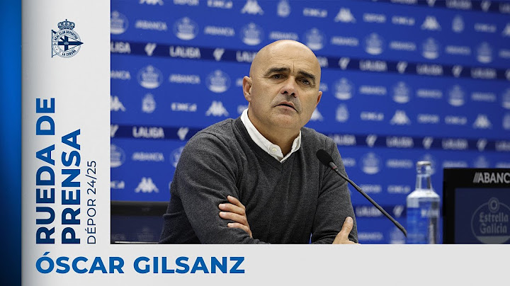 Rueda de prensa de Óscar Gilsanz tras el RC Deportivo 5-1 CD Castellón