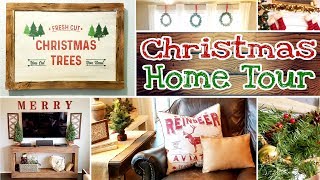 Christmas Home Tour / Farmhouse Christmas Decor Tour Collaboration with Kristin Kay