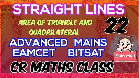 STRAIGHT LINES part22//Shortcut method /Advanced, Mains//Eamcet,Bitsat//INTER, CBSE //CR MATHS CLASS