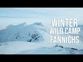 Snowy Winter Wild Camp & Deep Mountain Snow in the Fannichs, Scottish Highlands