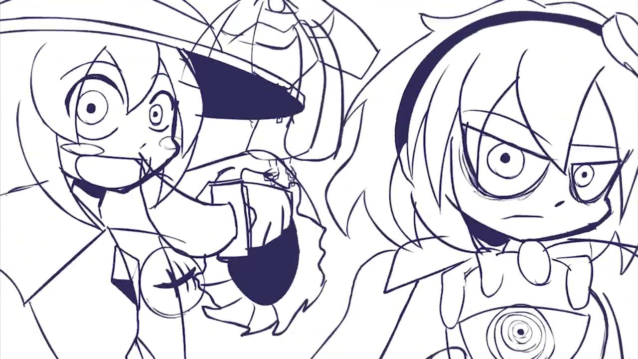 KKHTA - YORIHIME VS REIMU & MARISA Test 2