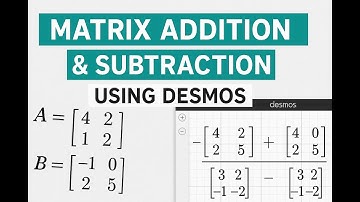 Matrix Addition & Subtraction Using Desmos
