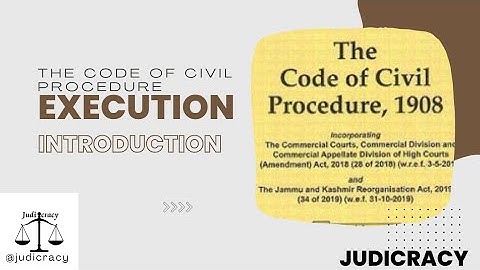 Execution || Introduction || Part-1 || Section 36-74 || Order 21 Rule 1-106 || Civil Procedure code