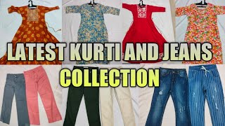Kurti with Jeans Style/ Kurti and Jeans Pant Design