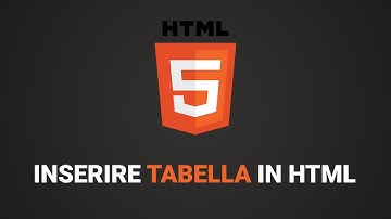 Come inserire una tabella in pagina HTML