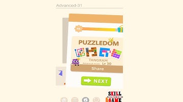 Puzzledom - Tangram - Advanced Level 1 - 50 - Walkthrough