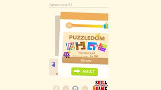 Puzzledom - Tangram - Advanced Level 1 - 50 - Walkthrough screenshot 5