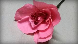 Easy paper flowers, paper flowers, crepe paper flowers, paper crafts