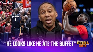 Stephen A On Zion Williamson He Looks Fat...he Looks Like He Ate The Entire Buffet
