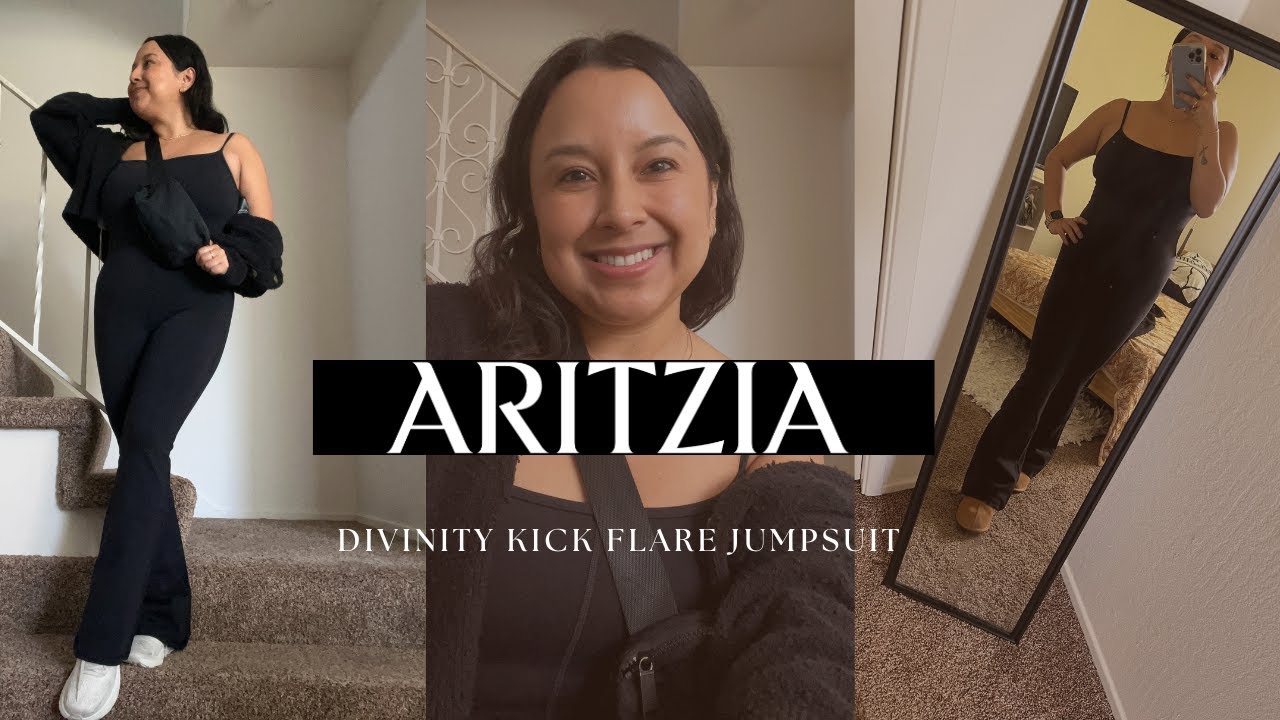 VS Aritzia- Divinity Kick Flare Jumpsuit Kick-flare jumpsuit #a, Aritzia Jumpsuit
