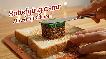 Relaxing Minecraft ASMR: Spreading Every Block on Toast | Forbidden Art (8K)