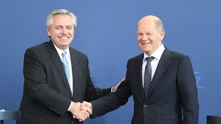 Alberto Fernández recibe hoy al canciller alemán Olaf Scholz en el marco de su visita a Sudamérica