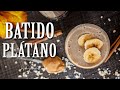 Batido de Plátano y Crema de Cacahuete · Receta Fácil y Rápida