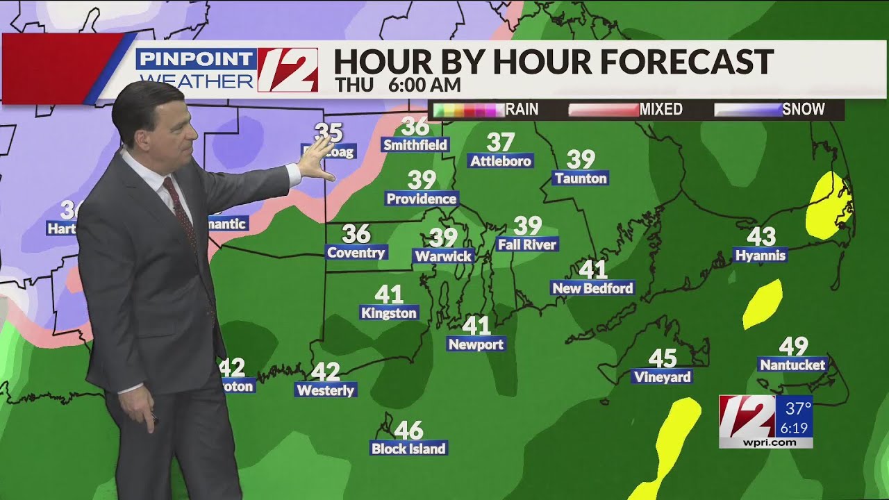 WPRI 12 Weather Now 12/4/24 Mostly Rain Ahead, But Some Snow Too - YouTube