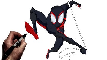 How to Draw Miles Morales | Step By Step | Spider Man  Across the Spiderverse